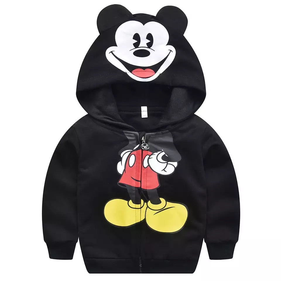 Mickey mouse hoodie store with ears for toddlers