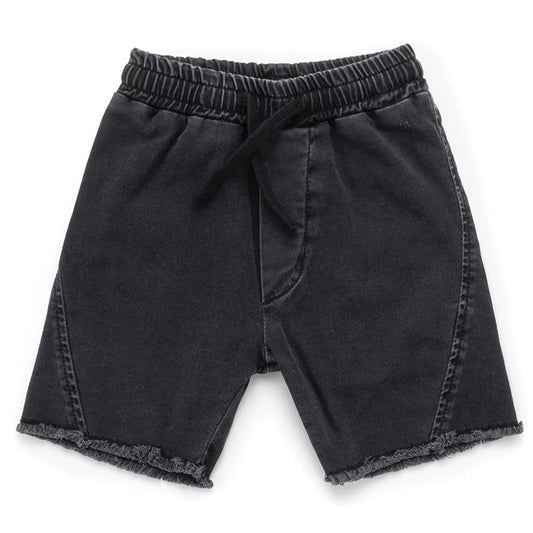 Denim Shorts in BLACK