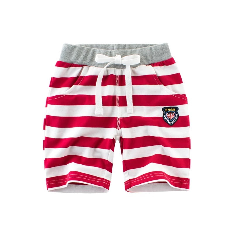 Striped Shorts in RED