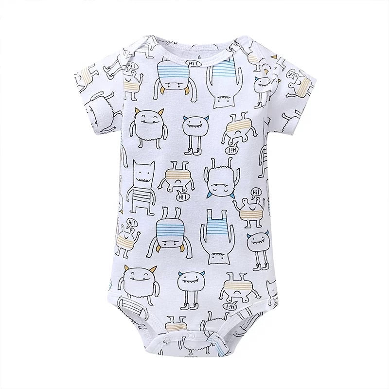 5-Piece Lil Monster Baby Bodysuits