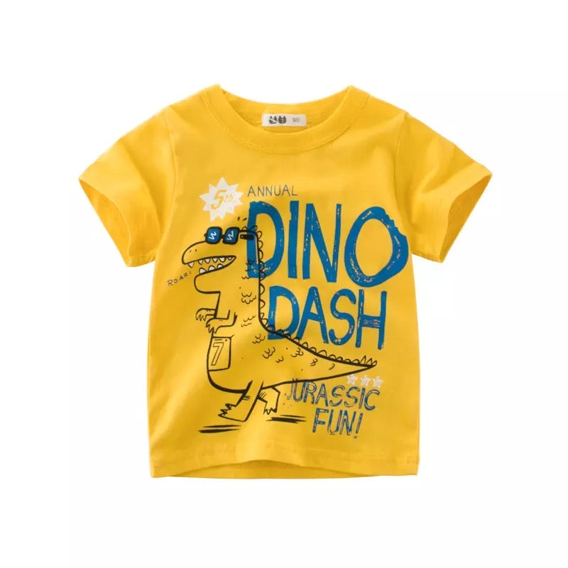 Dino Dash Tee in GOLD