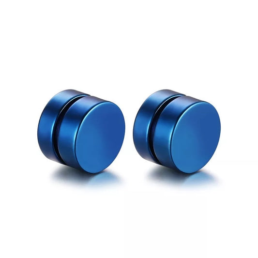 Magnetic Stud Earrings in BLUE