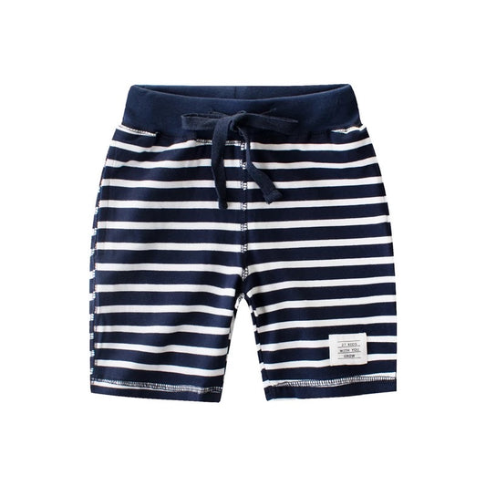 Striped Shorts in NAVY