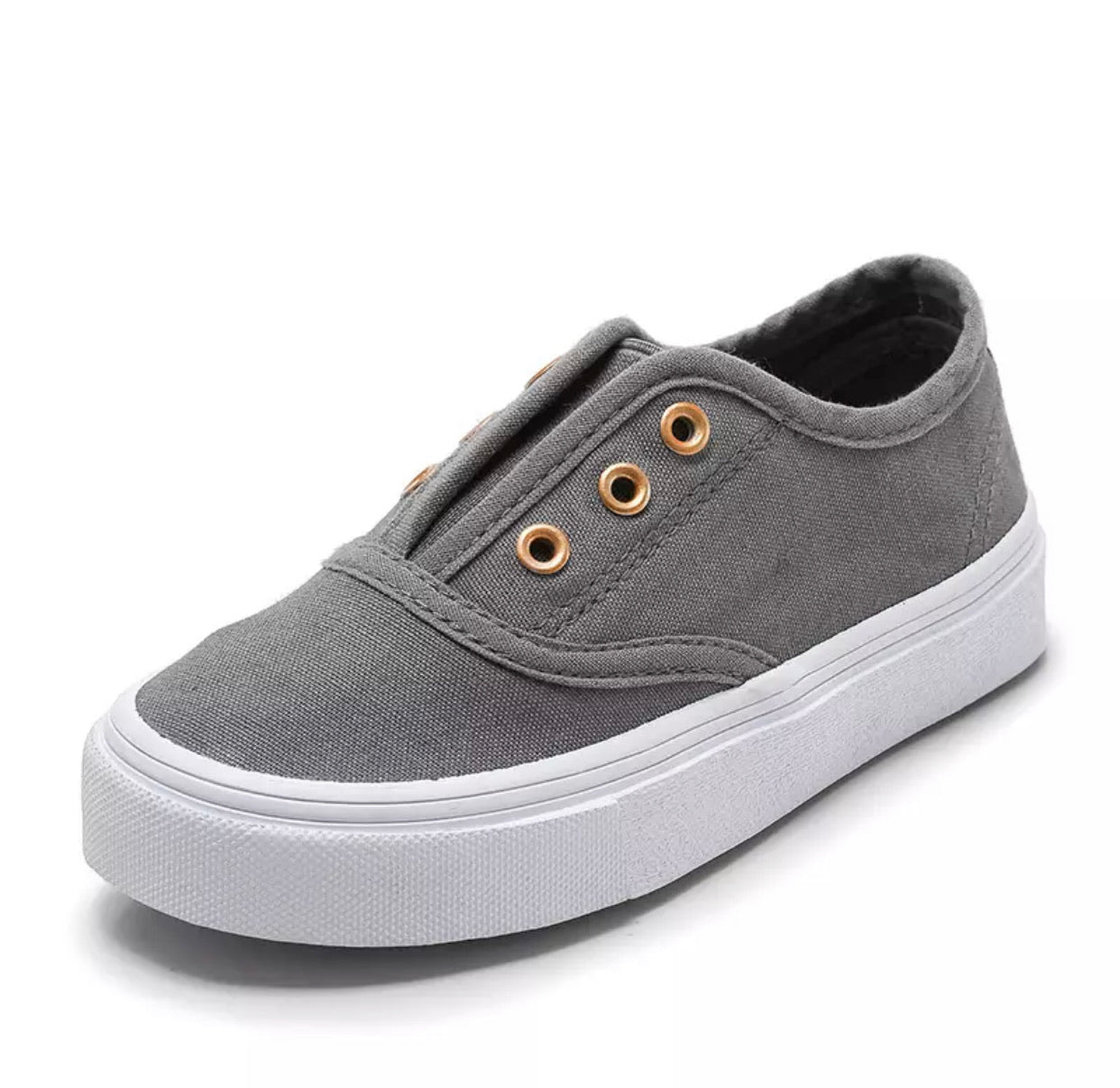 Candy Coloured Canvas Sneakers in GRAY